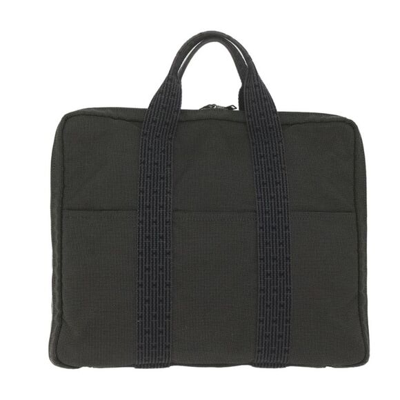 Hermès Herline Grey Canvas Briefcase Bag (Pre-Owned) - Picture 2 of 16